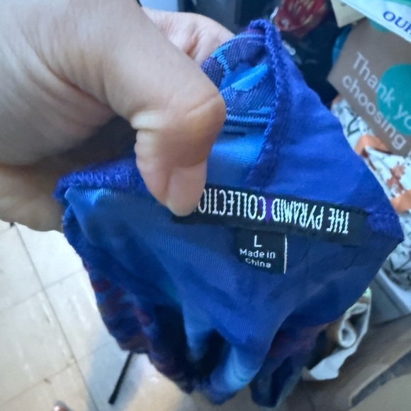 The Pyramid Collection Colorful Eclectic Bohemian Open Front Cardigan - Picture 3 of 5